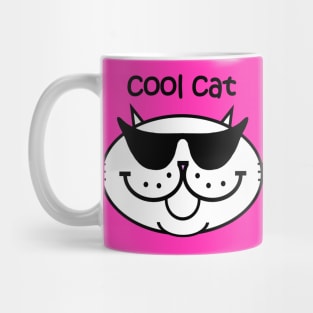 COOL CAT 2 - Frosty White Mug